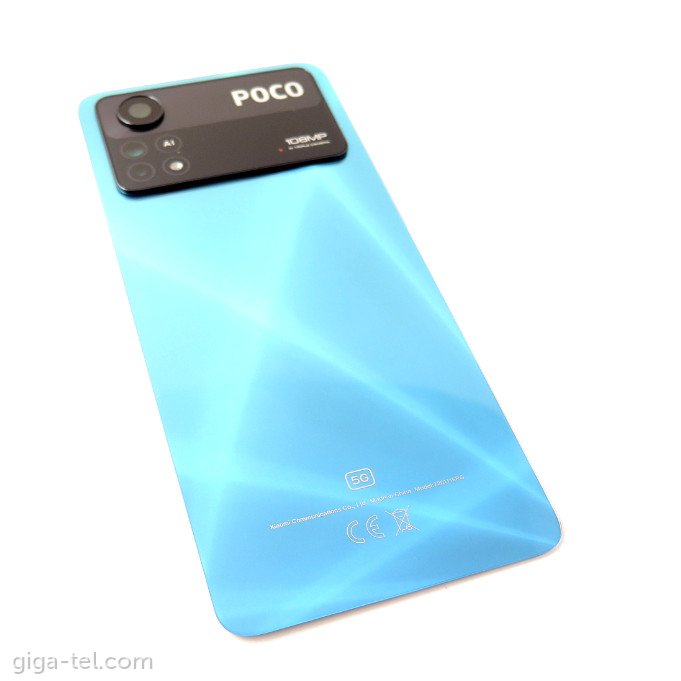 Xiaomi Poco X4 Pro 5G battery cover blue