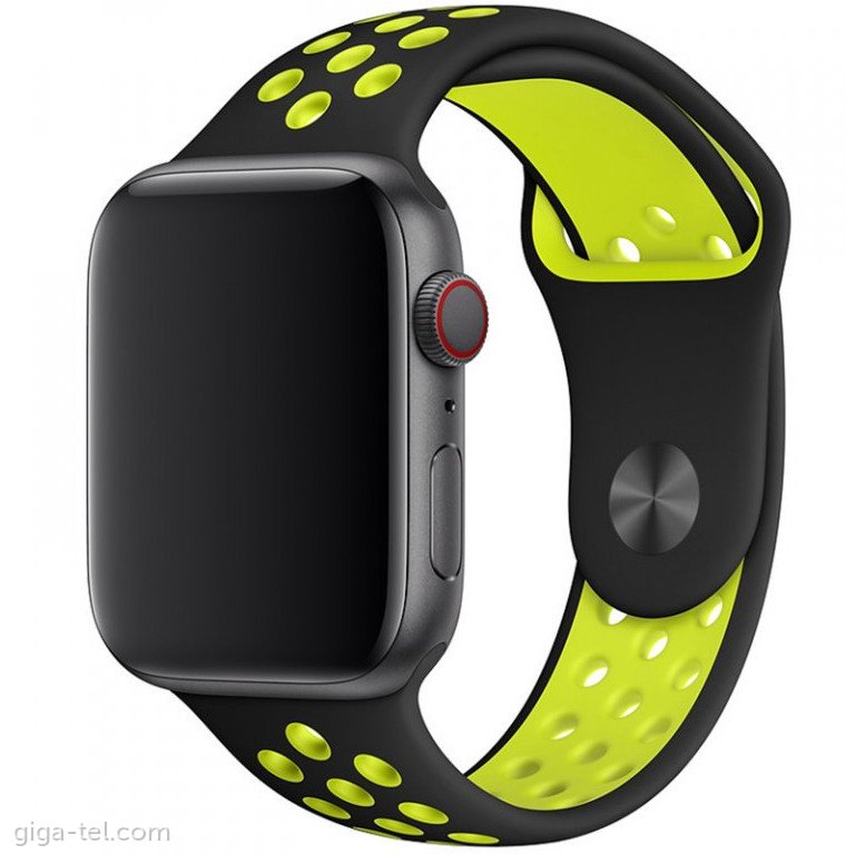 Apple watch 42/44/45mm belt SPORT black/green