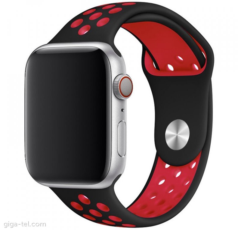 Apple watch 38/40/41mm belt SPORT black/red