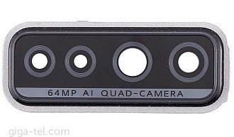 Huawei P40 Lite 5G camera frame+lens silver