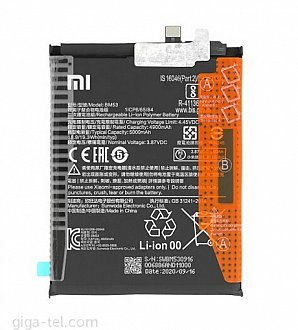 5000mAh - Xiaomi Mi 10T/10T Pro, Production year 2020