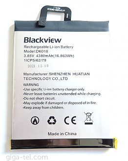 4380mAh - Black BV6300 Pro / model DK018