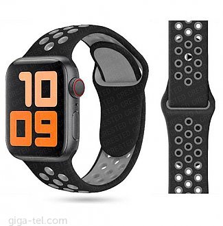 Apple watch 42/44/45mm belt SPORT black/gray