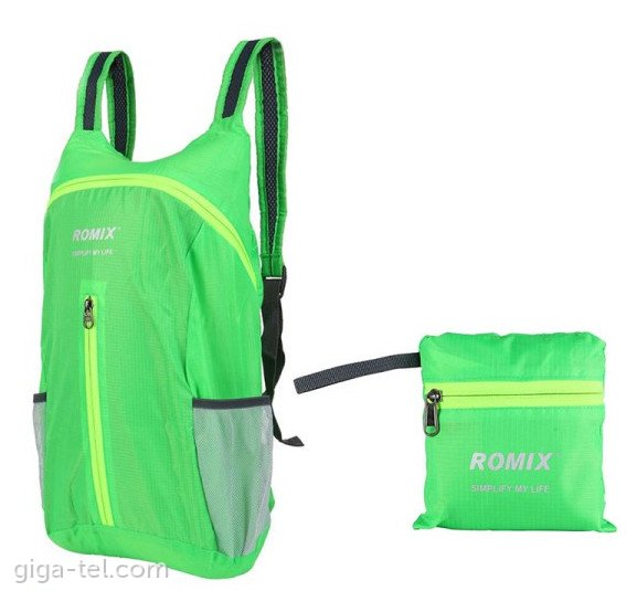 Romix RH28 foldable backpack green