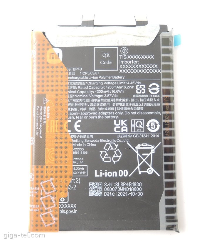 Xiaomi BP4B battery
