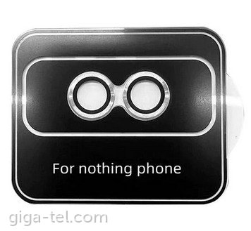 Nothing Phone 1 camera tempered glass silver