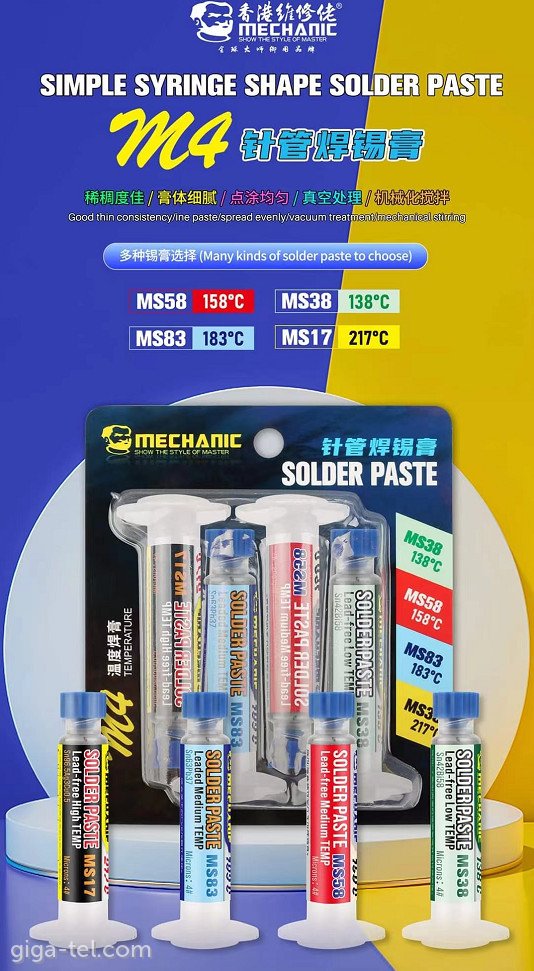 Mechanic M4 solder paste SET