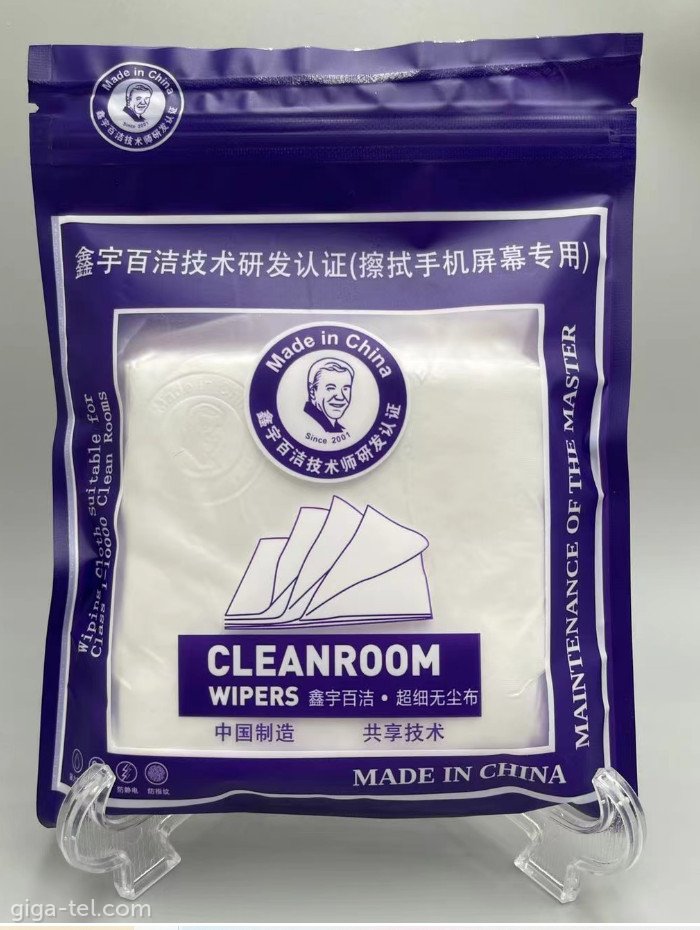 Cleanroom wipers QC908 - 100pcs