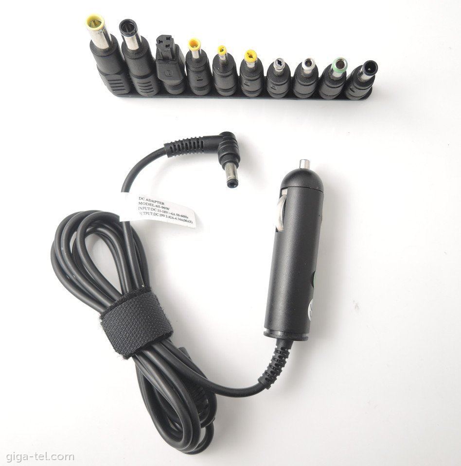 Notebook universal car charger 65-90W OEM