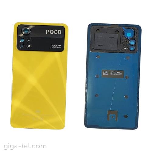 Xiaomi Poco X4 Pro 5G battery cover yellow