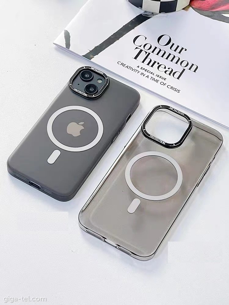 Edivia TPU + camera protection magnetic cover iPhone 12 black