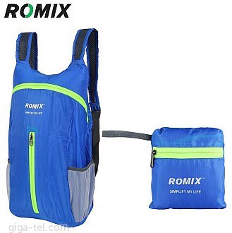 Romix RH28 foldable backpack blue