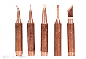 Soldering tips copper SET 5pcs