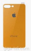 iPhone 7+,8+ tempered glass / back cover yellow