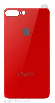 iPhone 7+,8+ tempered glass / back cover red