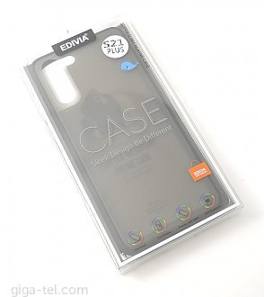 Edivia TPU+Hard PC cover for Samsung S21 Plus black