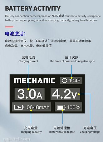 Mechanic R19 iPhone battery repair tester