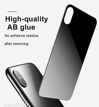 iPhone X,XS tempered glass / back cover yellow