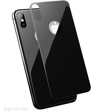 iPhone XS Max tempered glass / back cover yellow