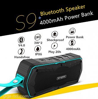 W-King S9 bluetooth speaker 6W+power bank  
