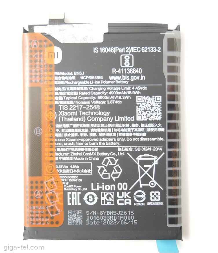 Xiaomi BN5J battery