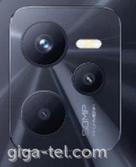 Realme C35 camera frame+lens black