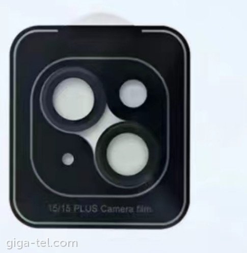 iPhone 15,15 Plus camera tempered glass black