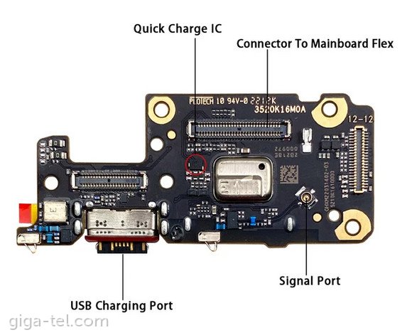 Xiaomi Redmi Note 11 Pro+ 5G charging board