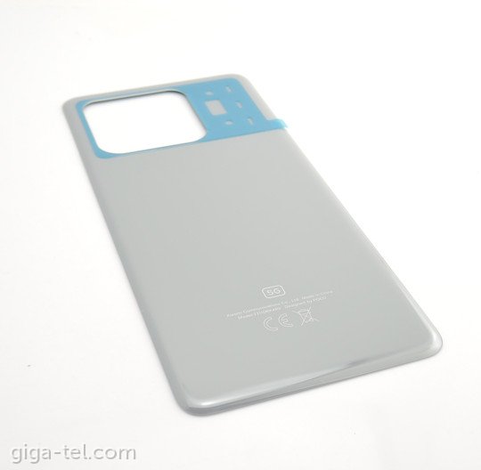 Xiaomi Poco X6 Pro 5G battery cover grey - without camera frame