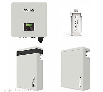 20pc FVE Panel Longi LR5 500wp BlackFrame
1pc Energy storage Inverter SOLAX X3-HYBRID-10.0-D
1pc Battery T58 Master 5,8kW
1pc Battery T58 Slave 5,8kW
1pc Wifi 3.0 Pocket
transport own or on request