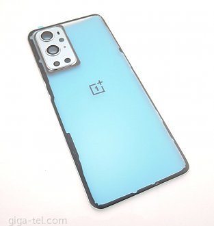 Oneplus 9 Pro battery cover transparent + silver camera frame
