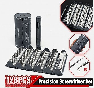 Magnetic Precision Screwdriver Set 128 In 1