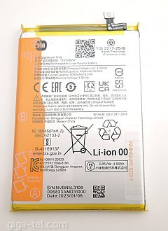 5000mAh - Xiaomi Redmi 12C NFC, Poco C55 (REDMI 12C (2022)