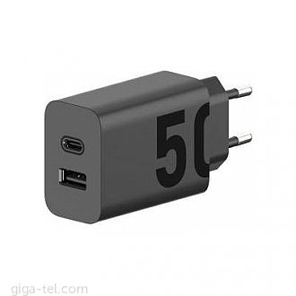 USB-C: 5V/3A ; 9V/3A ; 15V/3A ; 20V/2,5A
USB-A: 5V/3A ; 9V/2A ; 12V/1,67A
USB-C: 5V/3A ; 9V/3A ; 15V/2,5A ; 20V/2A
USB-A: 5V/2A