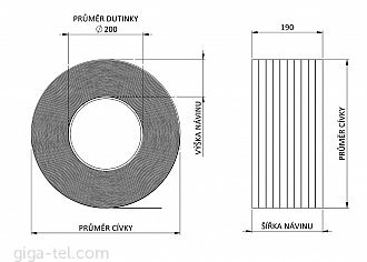 PP binding tape - width 8 mm / roll 4000m