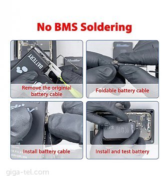 iPhone 11 Pro Max battery- BMS connector ready(crack)