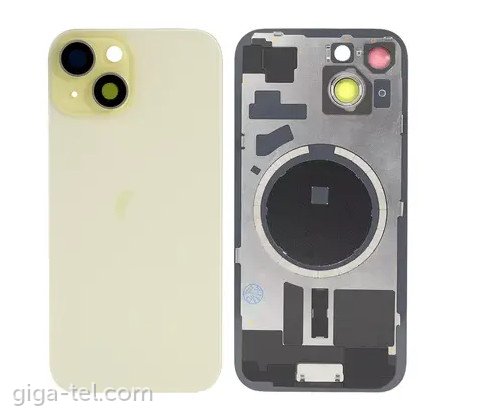 iPhone 15 back cover with Magsafe yellow