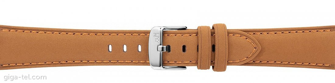 Leather watch strap 20mm beige