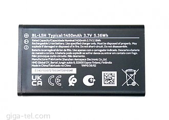 1450mAh - Nokia 105 4G 2023, 110 4G, 125, 125 2023 edition / original cell+OEM label