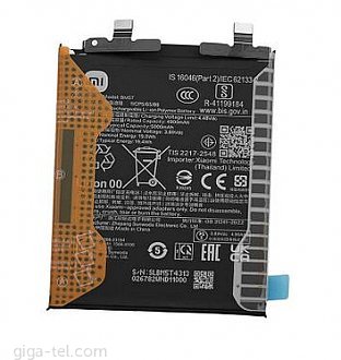 5000mAh - Xiaomi 13T, Xiaomi 14T, Xiaomi Poco M6 Pro, Xiaomi Poco X6 Pro 5G, Xiaomi Redmi Note 13 Pro