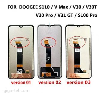 Doogee V30,V30 Pro LCD+touch version 01