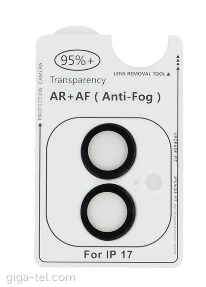 iPhone 17 camera tempered lens black