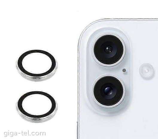 iPhone 17 camera tempered lens silver