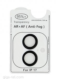 iPhone 17 camera tempered lens black