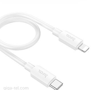 Hoco X96 data cable white USB-C/Lightning 0,25m