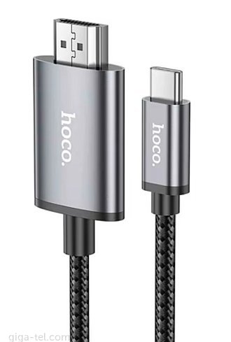 Hoco UA27 video cable black USB-C to HDMI/HD  